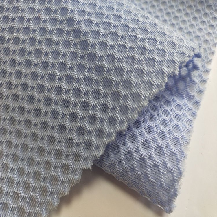 Material 3d Air Mesh Fabric for Running Shoes Thickness Breathable Polyester Plaid Jiangsu Tricot 100% Polyester Knitted 6D-08