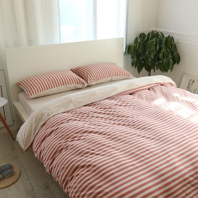 Chinese Cheap Price 100% Cotton Linen 4 Pieces Bedding Set