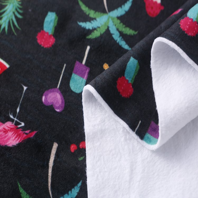 Selling textile Soft Printed Polyester Spandex Cut Velvet Fabric microfiber coral velvet for coral fleece blanket fabric