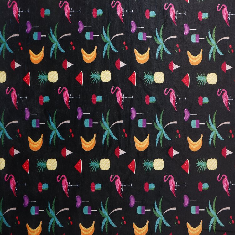 Selling textile Soft Printed Polyester Spandex Cut Velvet Fabric microfiber coral velvet for coral fleece blanket fabric