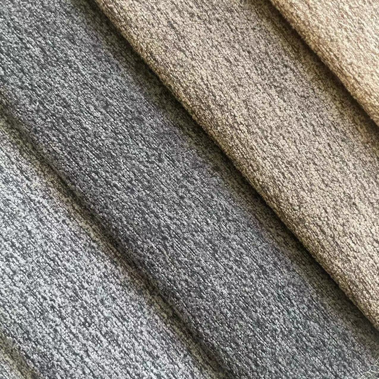 polyester imitated chenille linen style fabric for sofa upholstery