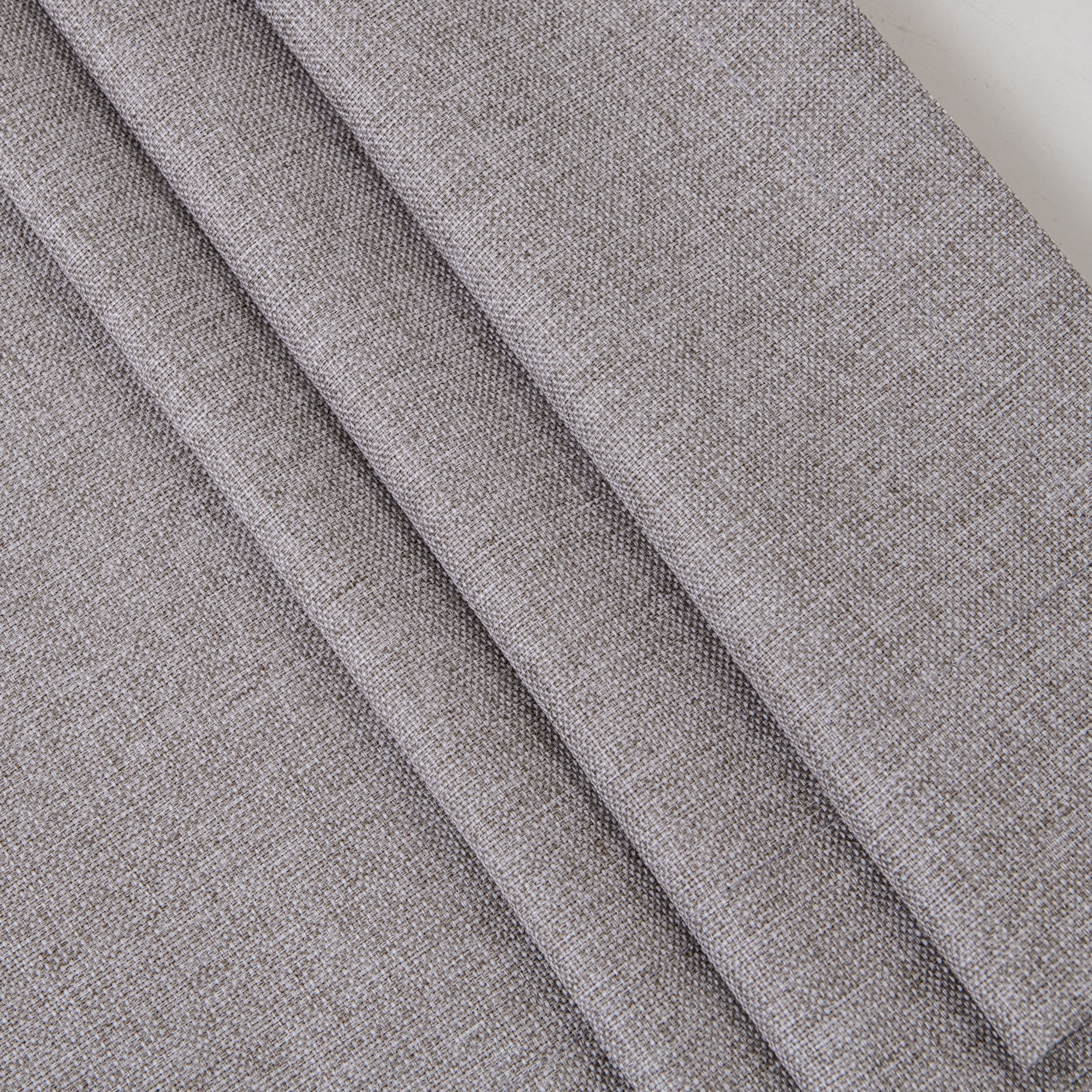 Simply King linen fabric factory Sale New Solid Color 100% Blackout Jacquard Fabric Home Textile Curtain Fabric