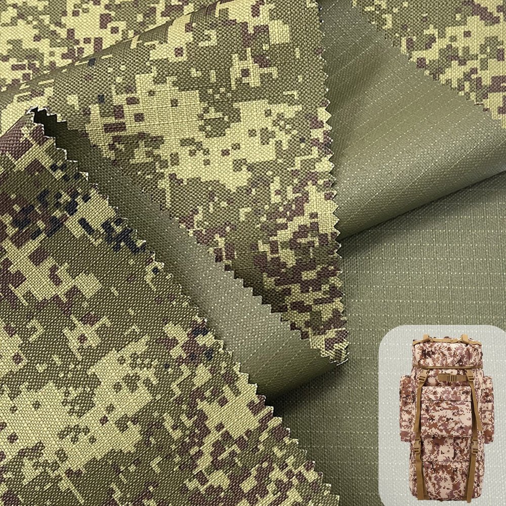 Wholesale Recycled Atacs Fg Waterproof Camouflage Polyester Ripstop Fabric for Bag