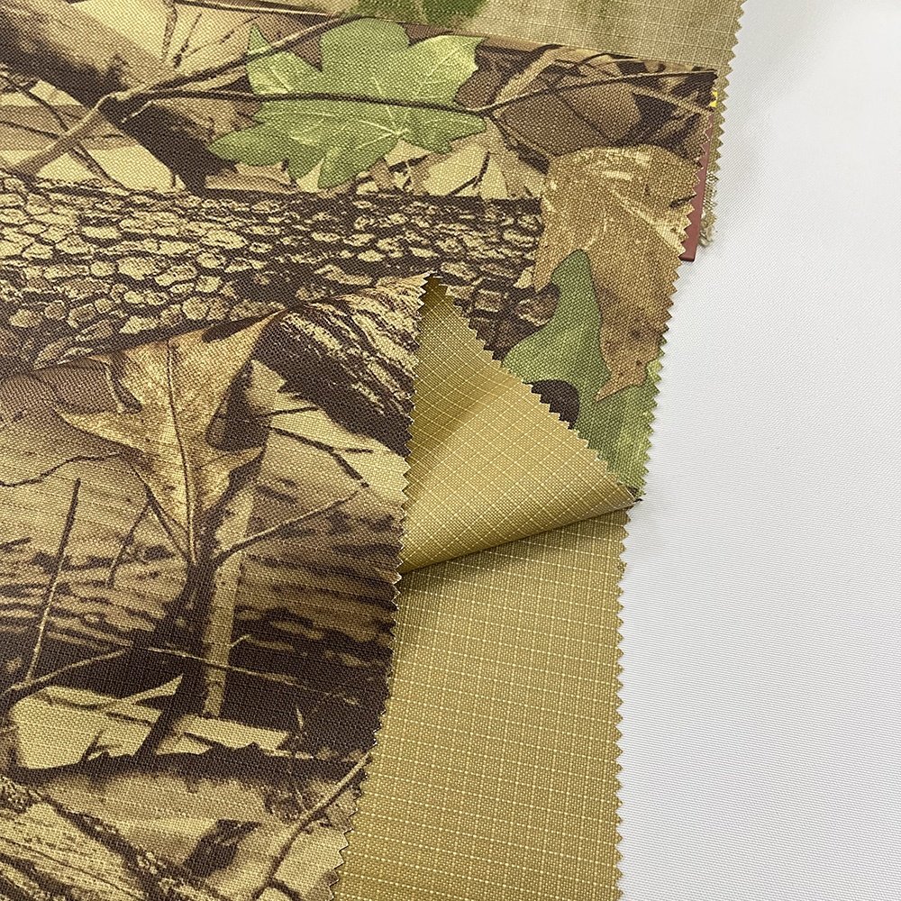 Wholesale Recycled Atacs Fg Waterproof Camouflage Polyester Ripstop Fabric for Bag