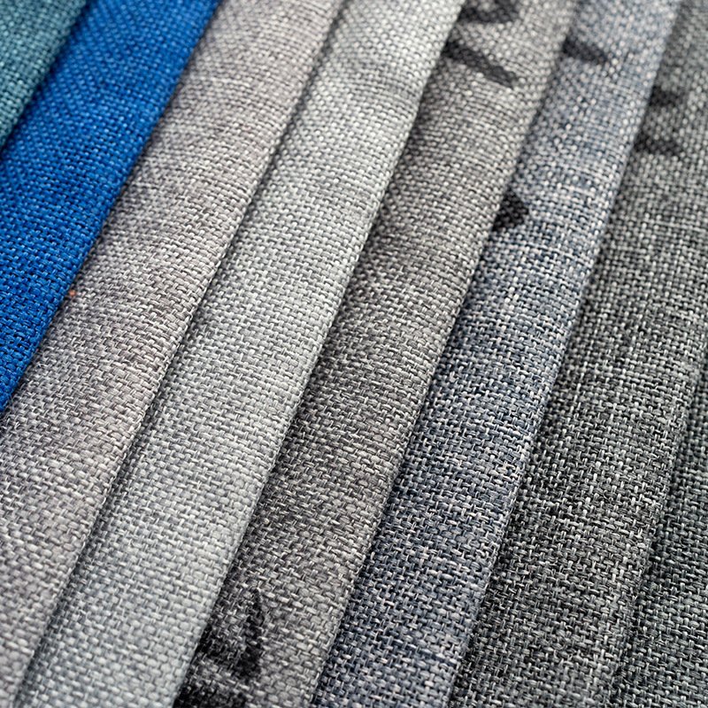 Bomar 100% Polyester Plain Sofa Fabric Upholstery Home Decor Woven YARN Factory Cheaper Price Stock Linen DYED 100m Curtain Bag