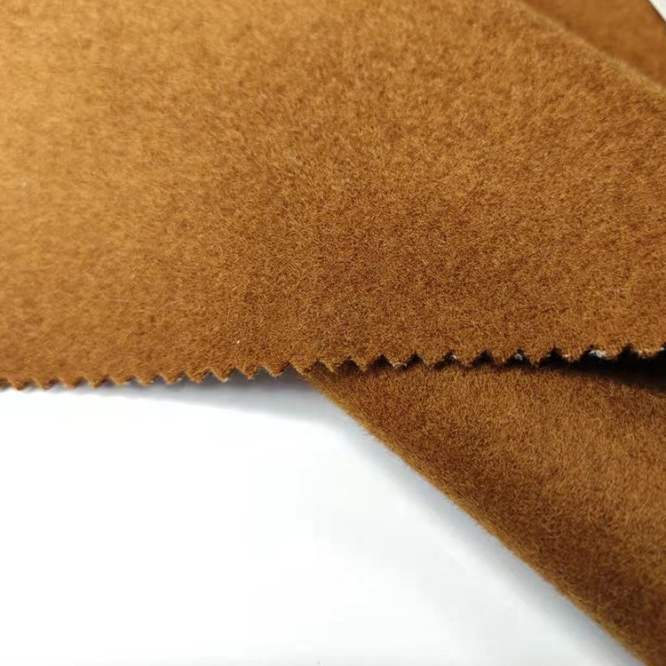wholesale good quality 100%polyester fabric wool-like brushed woven fabric for overcoat