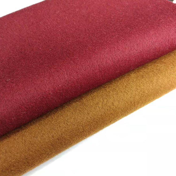 wholesale good quality 100%polyester fabric wool-like brushed woven fabric for overcoat