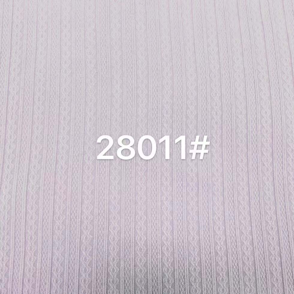 Custom pattern solid 98% polyester 2% spandex knitted hacci brocade sweater jacquard design fabric 260gsm JiaYu Textile