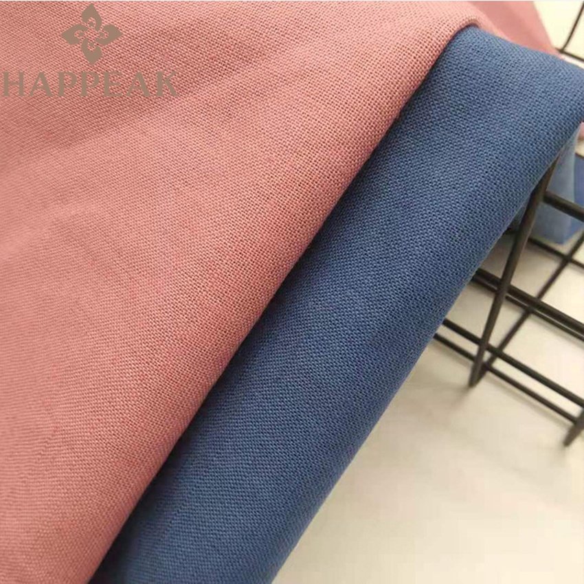 HAPPEAK High Quality 55% Linen 45% Cotton Solid Color Fabric Stone Washed Breathable Linen Cotton Fabric For Garment