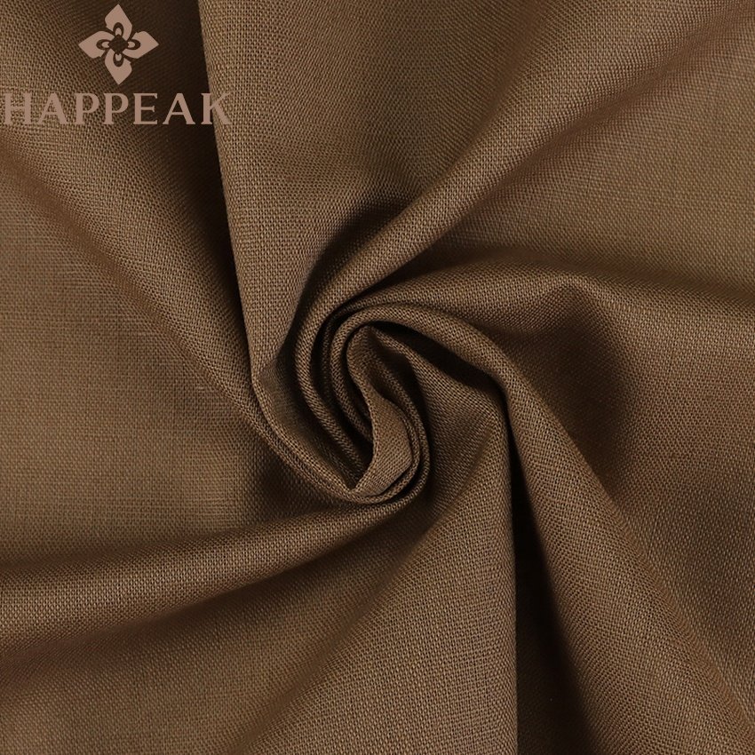 HAPPEAK High Quality 55% Linen 45% Cotton Solid Color Fabric Stone Washed Breathable Linen Cotton Fabric For Garment