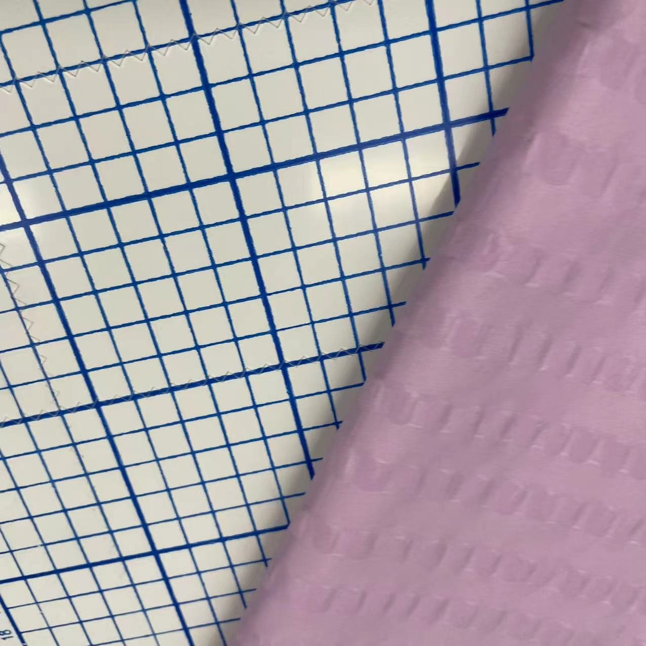 100% polyester brushed embossed seersucker fabric for bedding