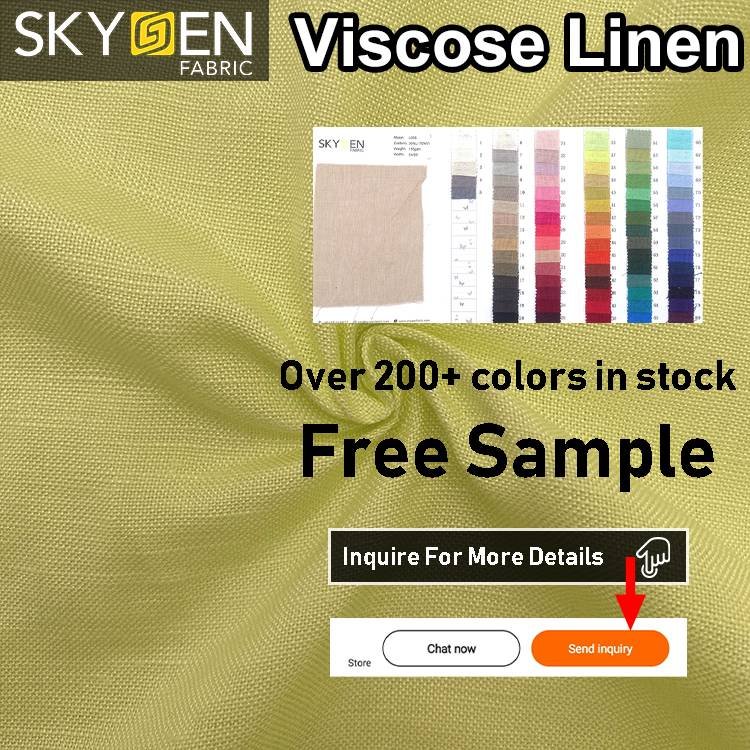 linen fabric suppliers Plain color material men clothing cotton linen fabric wholesale pure 100% linen fabric for clothes