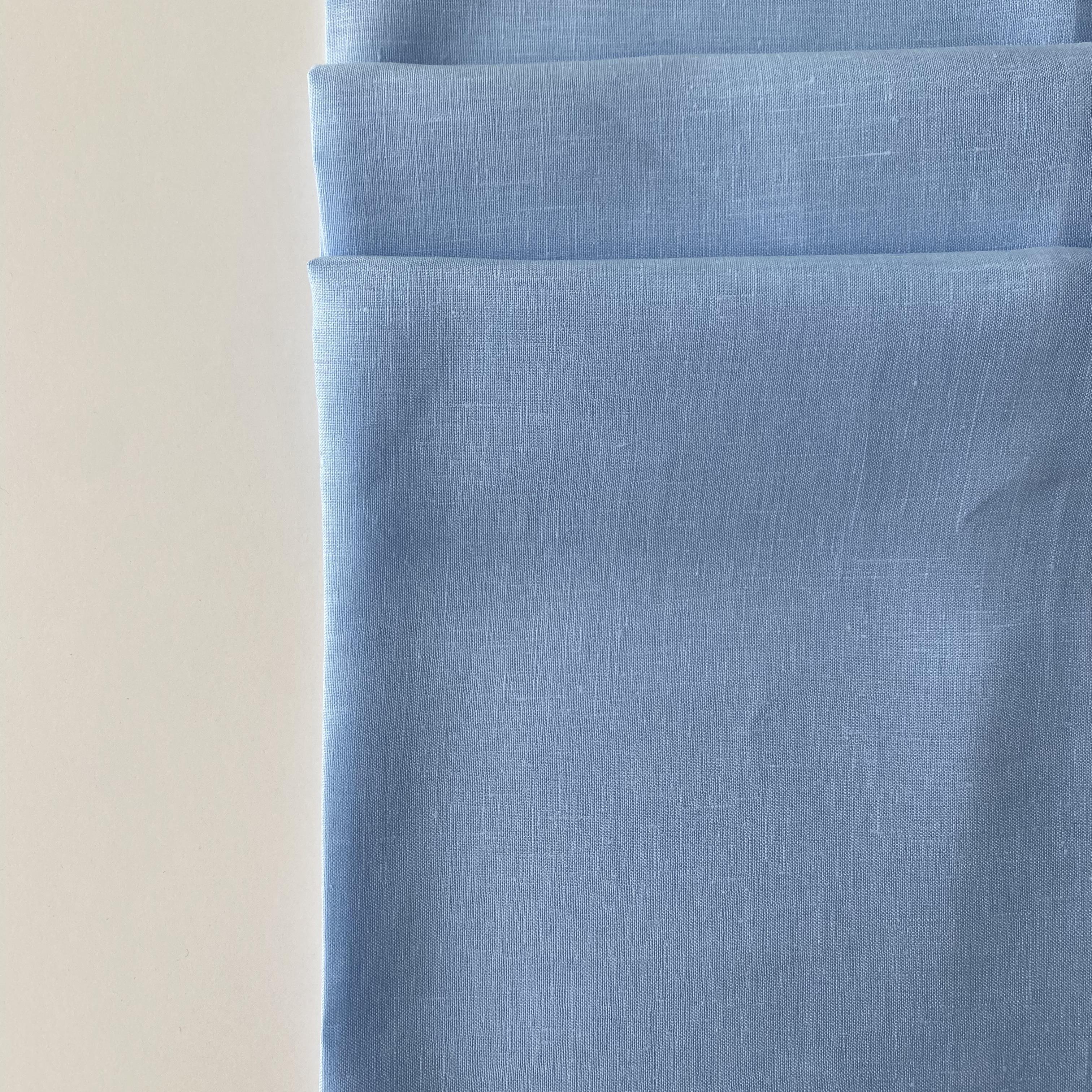High quality medium weight 14*14 pure linen fabric 100% linen fabric for garment