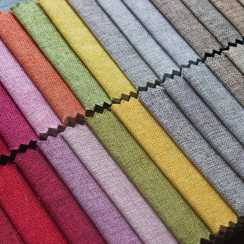 Run&Fun High Quality Plain Weaved Fabric Home Textiles Upholstery Polyester and Nylon Sofa Fabric