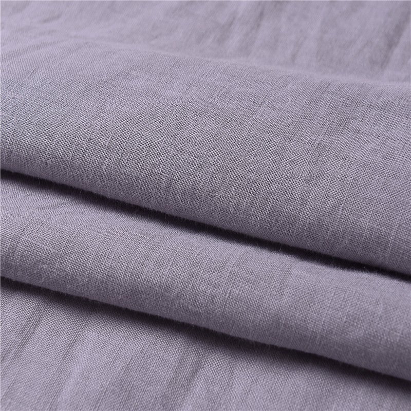 100% French linen fabric plain dyed woven pure linen for baggy pants yarn 14*14 solid color natural napkin baby mat cloth