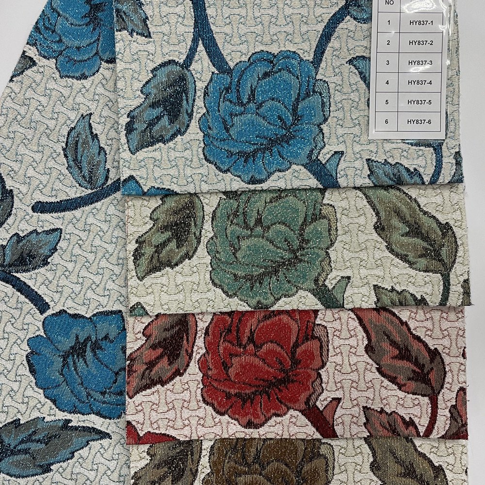 Upholstery Used 100%Polyester Material sofa jacquard fabric