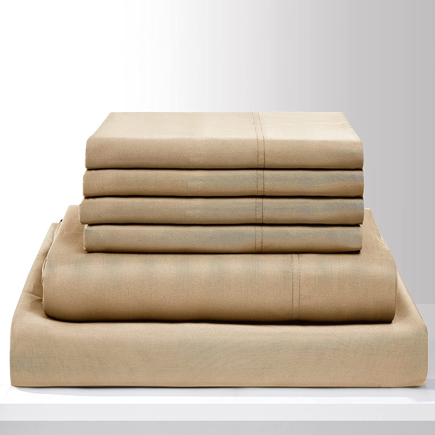 Professional manufacture bamboo sheets deep pockets 18\" Eco-friendly bamboo bed sheet set