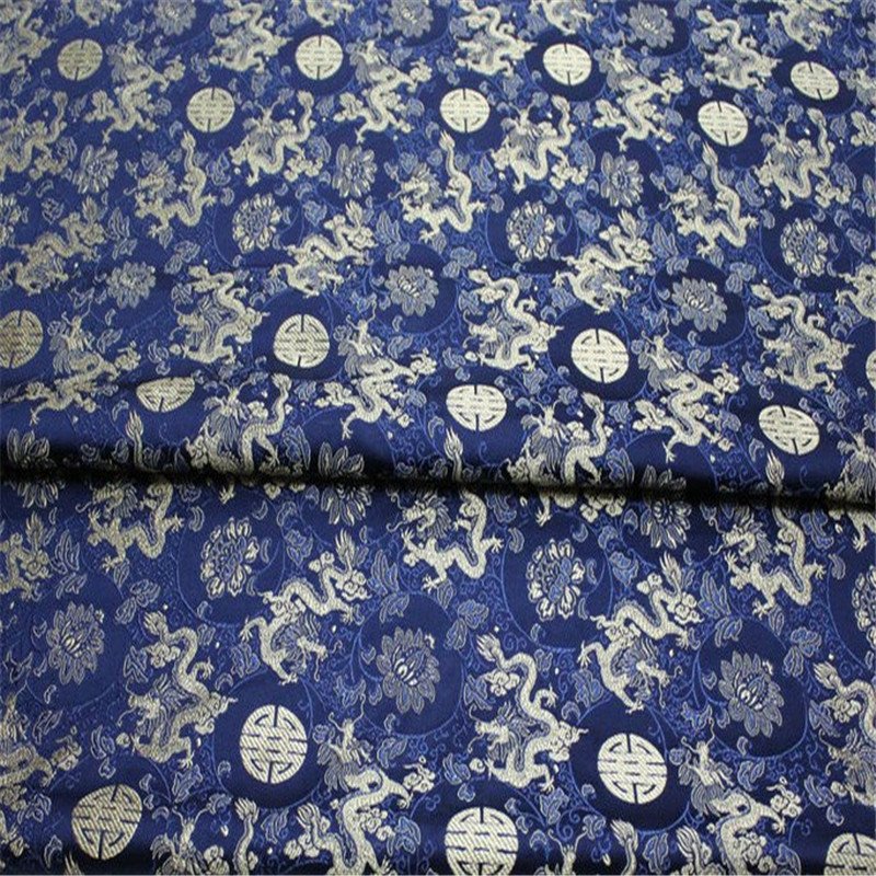 Factory Direct Hot Selling High Quality Dragon Design Traditional Brocade Fabric for Festival Clothes
