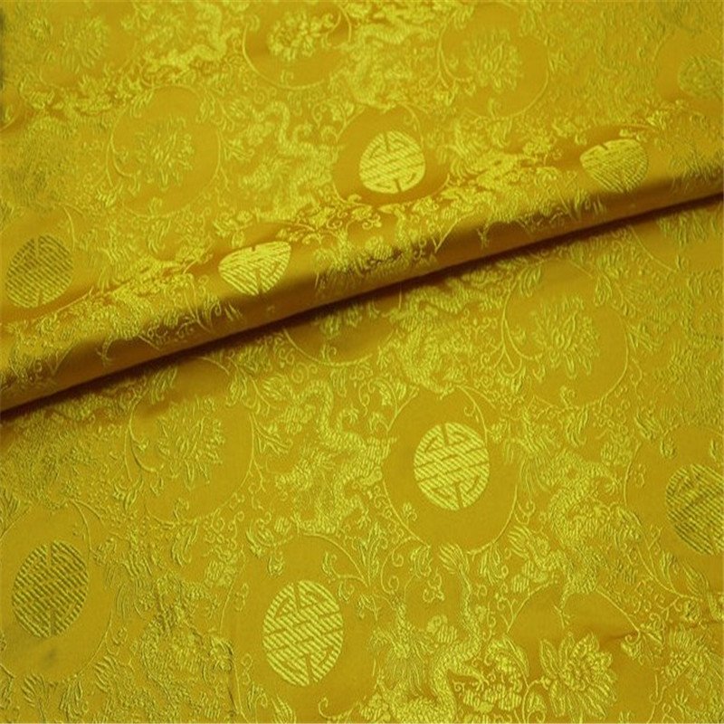 Factory Direct Hot Selling High Quality Dragon Design Traditional Brocade Fabric for Festival Clothes