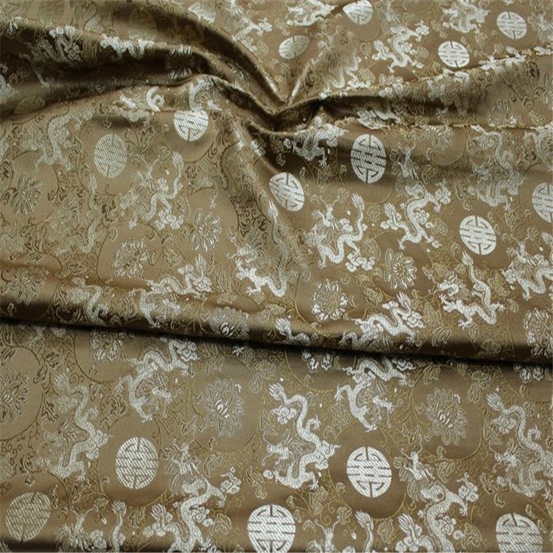 Factory Direct Hot Selling High Quality Dragon Design Traditional Brocade Fabric for Festival Clothes