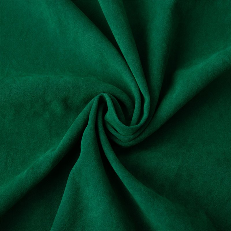 Free Sample Green Color Single Side Deerskin Velvet Fabric Flocking For Jewelry Box Decoration