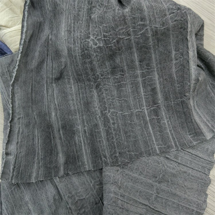 New 97%polyester 3%spandex imitation linen fabric dubai qatar muslim abaya clothing woven pleated crepe crinkle cloth fabric
