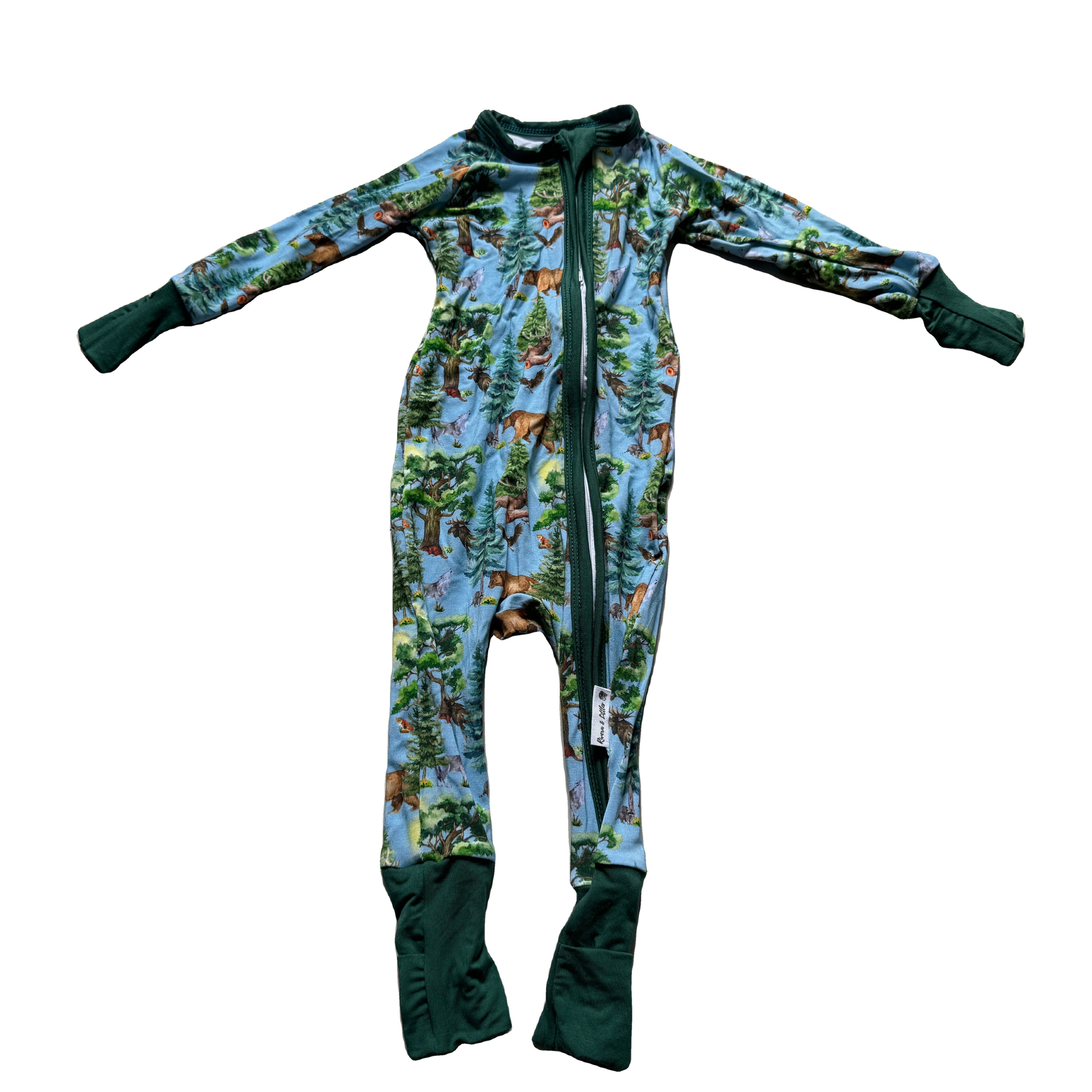custom Easter bunny print bamboo zippy romper pajamas boys cute soft outfits