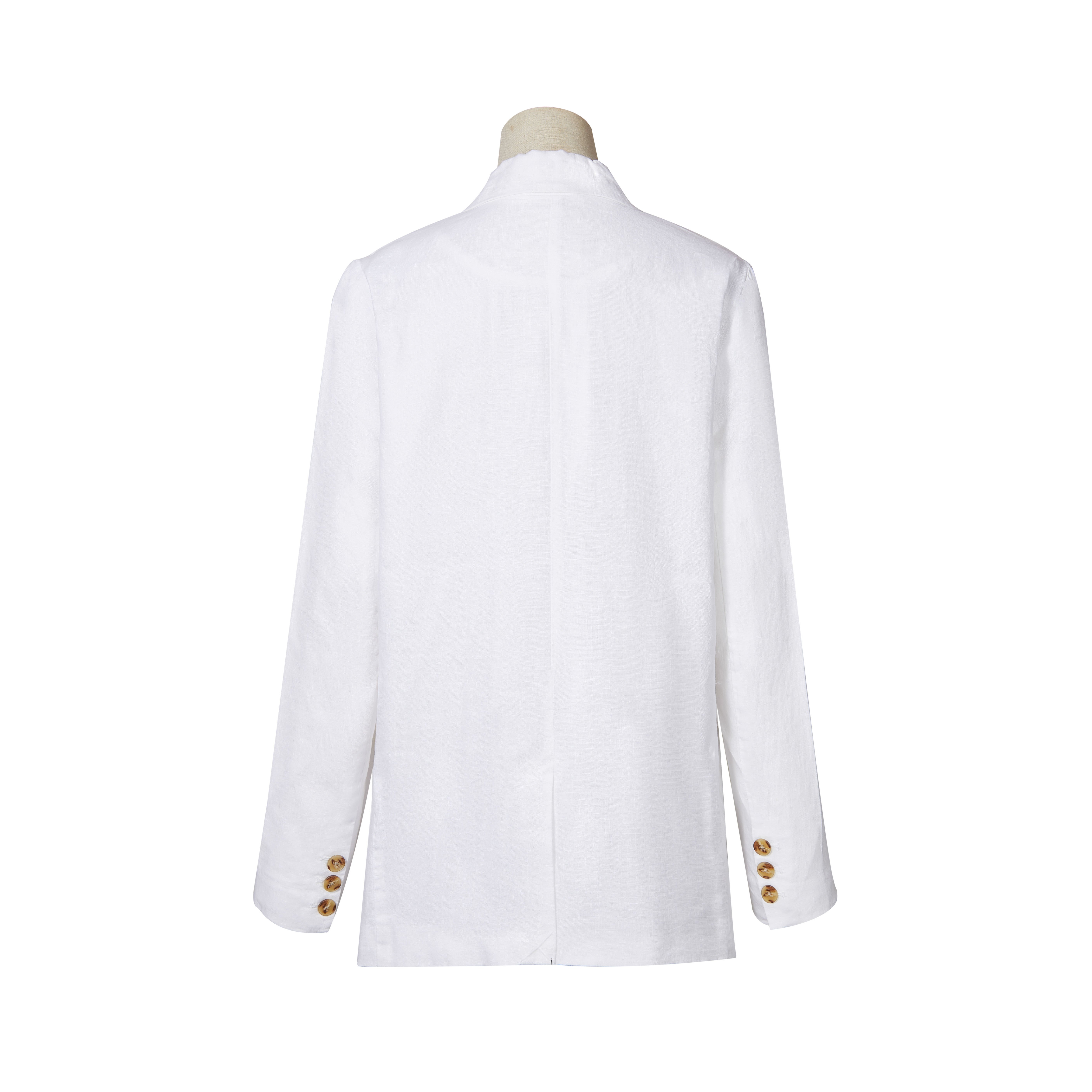 2022 Trend linen white ladies Suit multicolor Custom Long sleeve fashion work wear office fitting v-neck suit