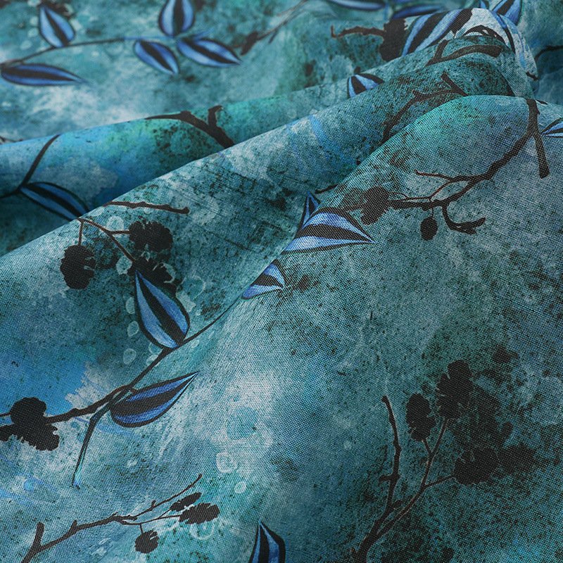 120GSM 100% Pure custom print fabric linen fabric printed for garment and pillow