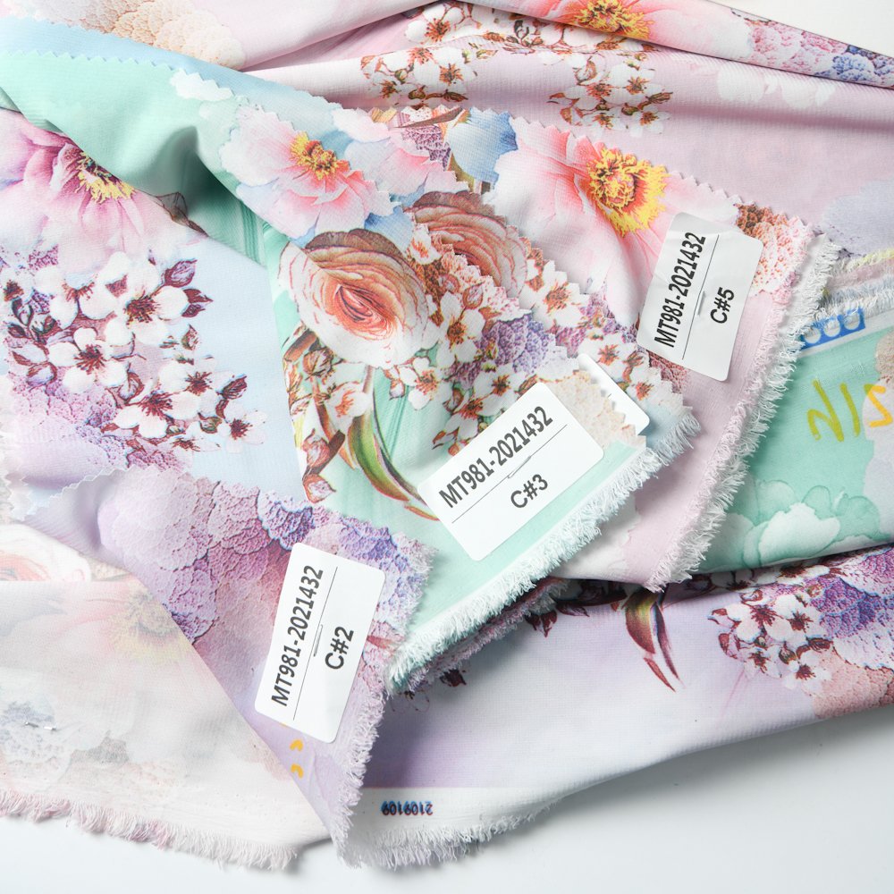 Customizable 100% polyester Women's Home Textile Fabric Stretch Chiffon Printed Fabric
