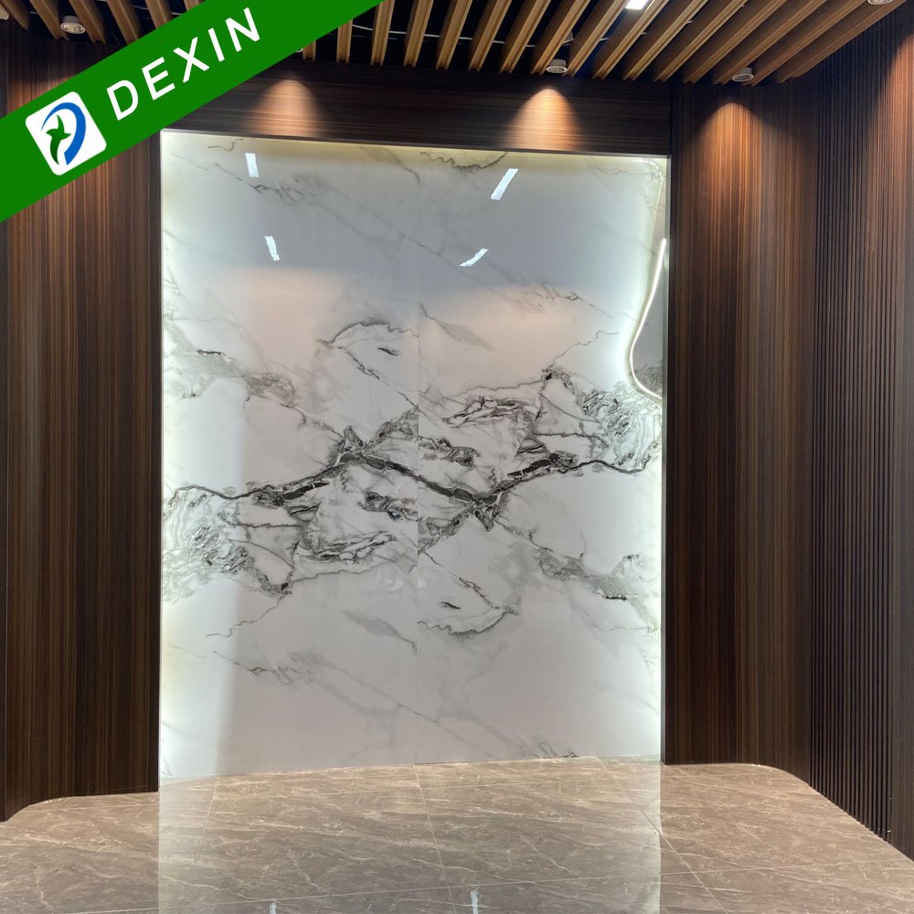 Indoor 3d Wall Panel Marble Carbon Crystal Wall Board Bamboo Charcoal Wood Veneer For Indoor Decoration