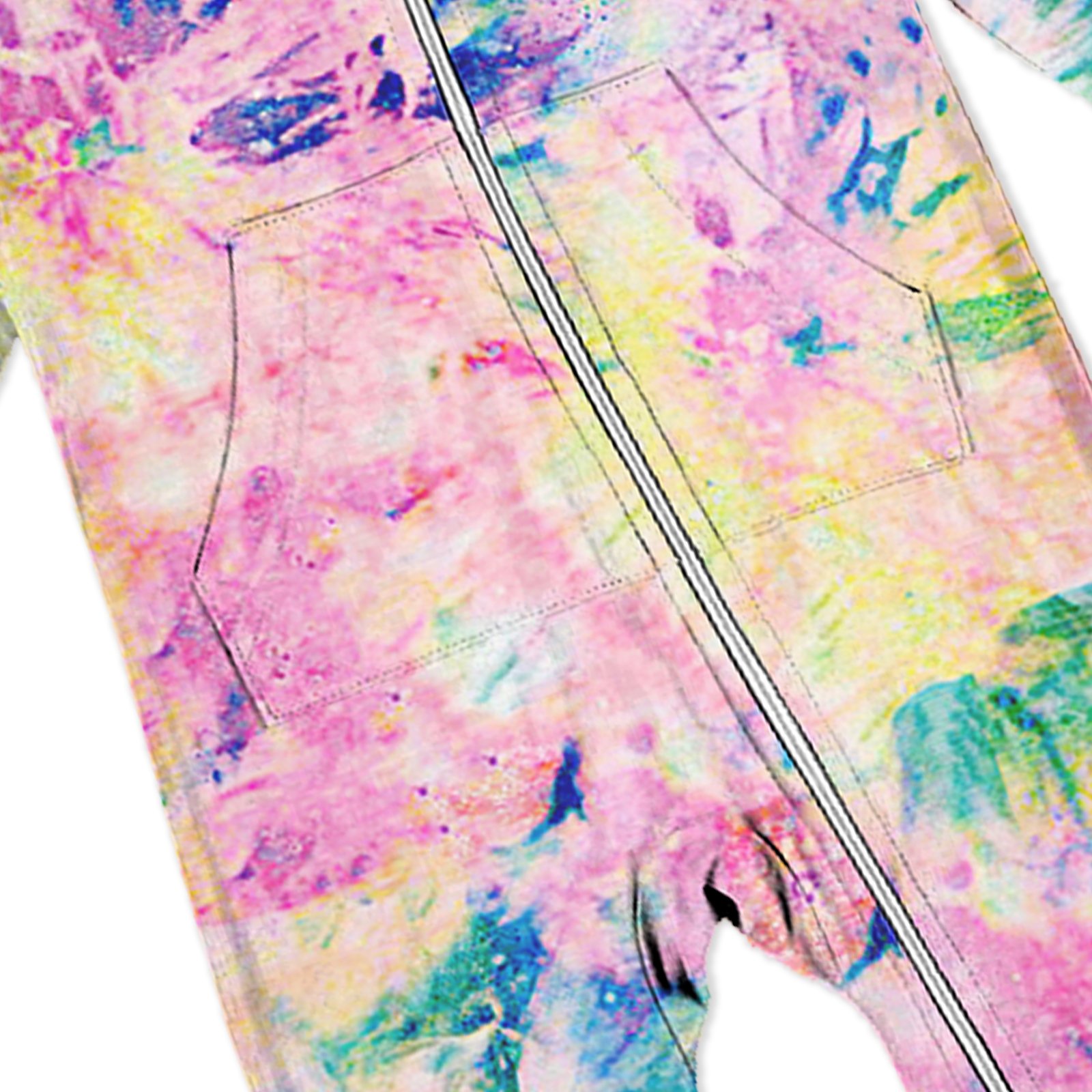 Bamboo Fiber Long Sleeve Jumpsuit+hat Set Toddler Baby Outfits Overall Tie Dye Rompers Baby Rock Sleeper Tie Dye Hoodie Casual
