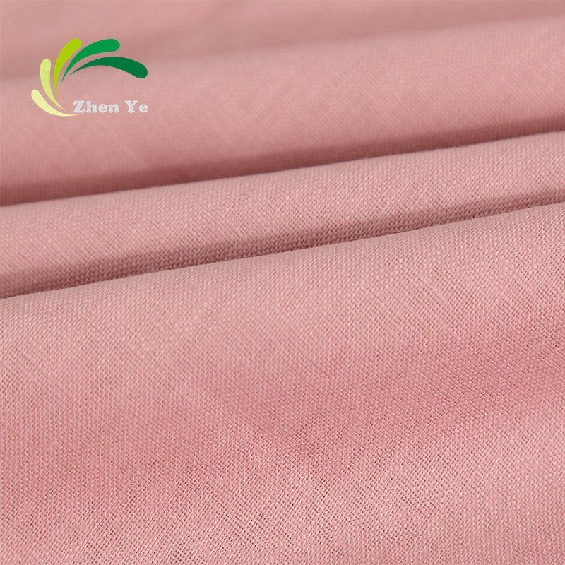 Hot sale top heavy weight 200gsm pure color 9S 100% linen fabric for shirt dress trousers suits garment