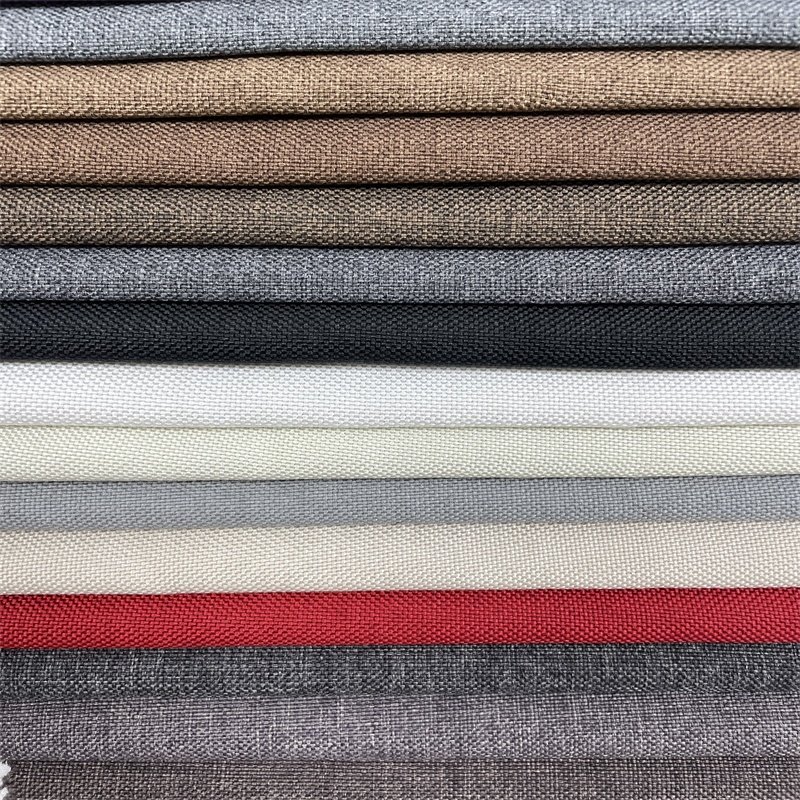 Factory cheap Price upholstery fabrics linen look woven fabric for sofa
