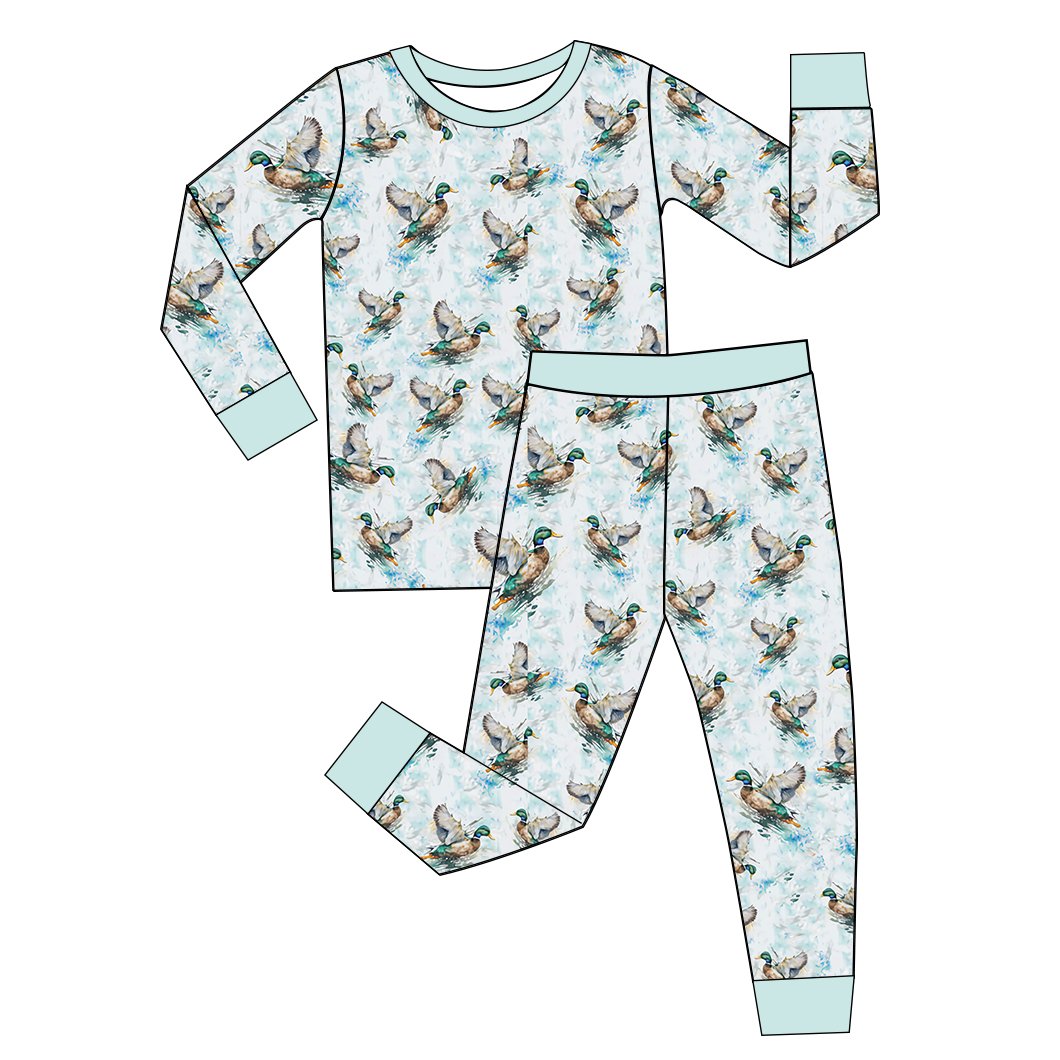 Custom Print Custom Soft Christmas Print Double Zipper Bamboo Fiber Baby Clothing Bamboo Fiber Sleepwear