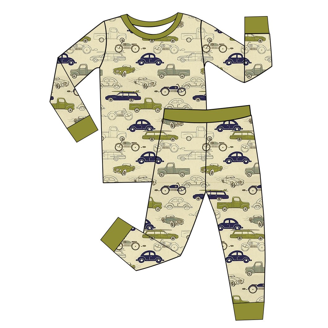 Custom Print Custom Soft Christmas Print Double Zipper Bamboo Fiber Baby Clothing Bamboo Fiber Sleepwear