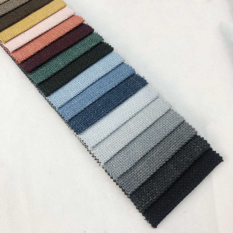 Many colors Coarse hemp sofa linen look fabric for sofa cover upholstery