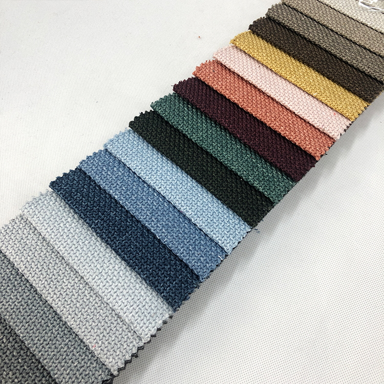 Many colors Coarse hemp sofa linen look fabric for sofa cover upholstery