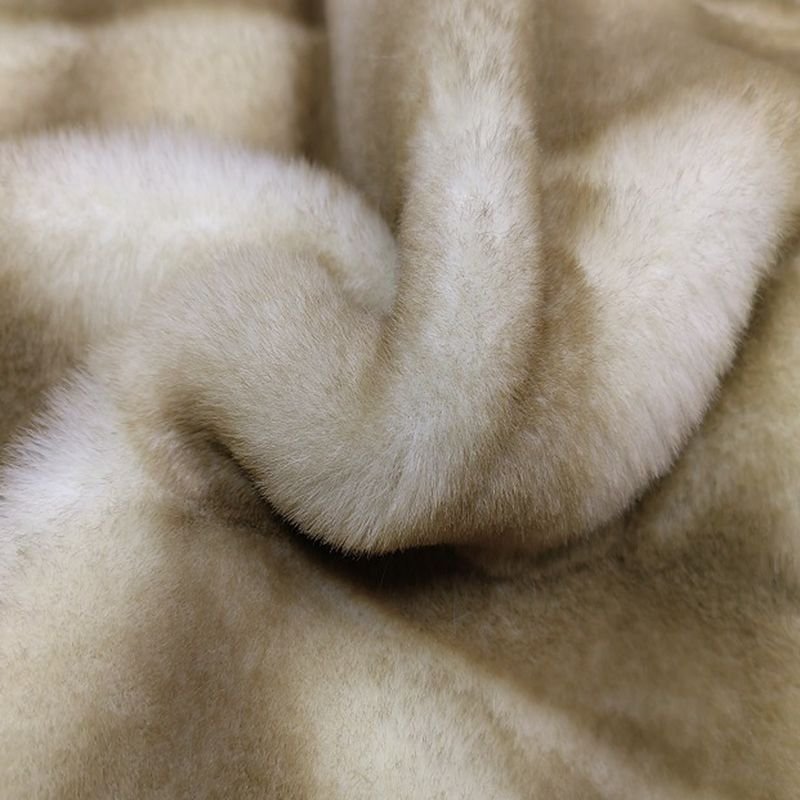 Customized colors 100%polyester warp knitting rabbit fur plush fabric for plush toy
