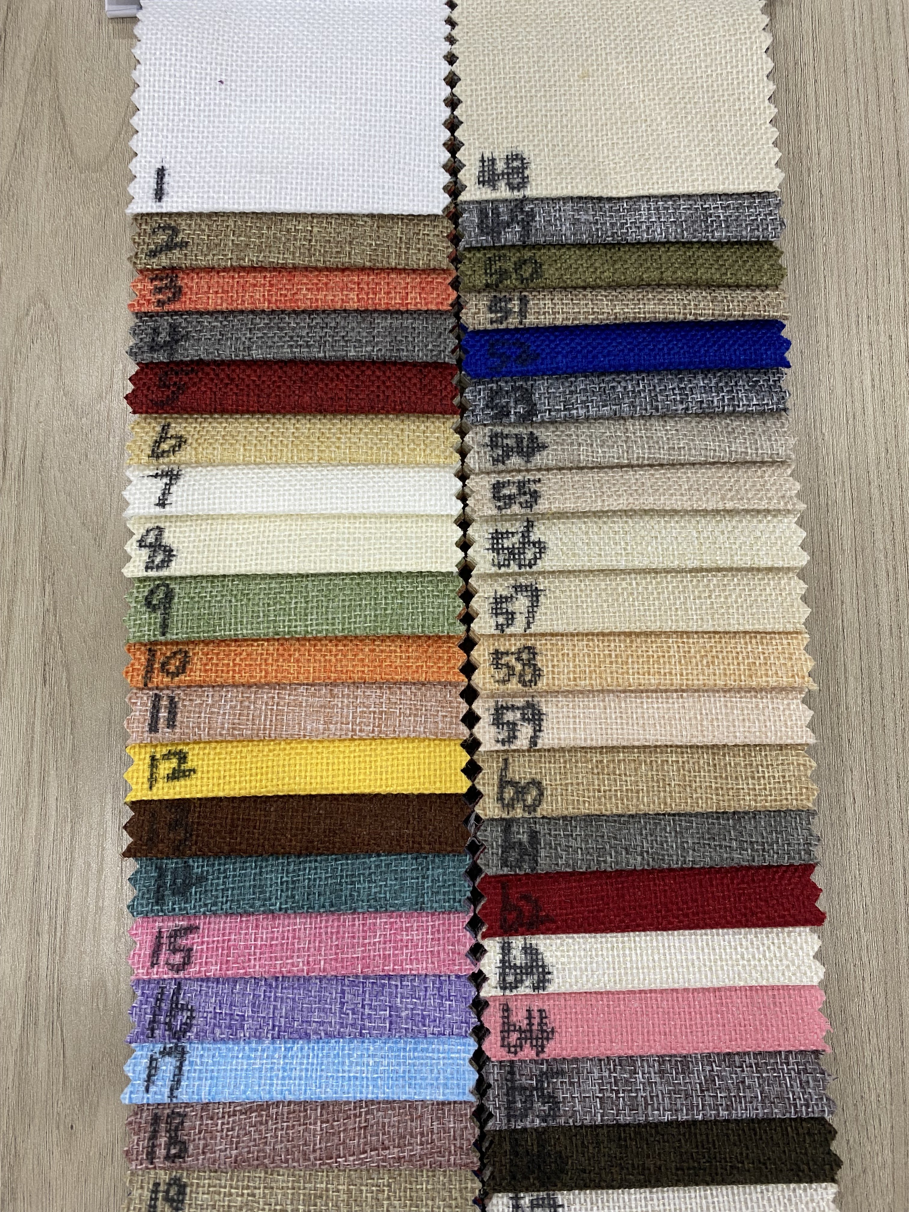 Cheaper Price hot sale linen like sofa fabric 100% polyester Upholstery fabric