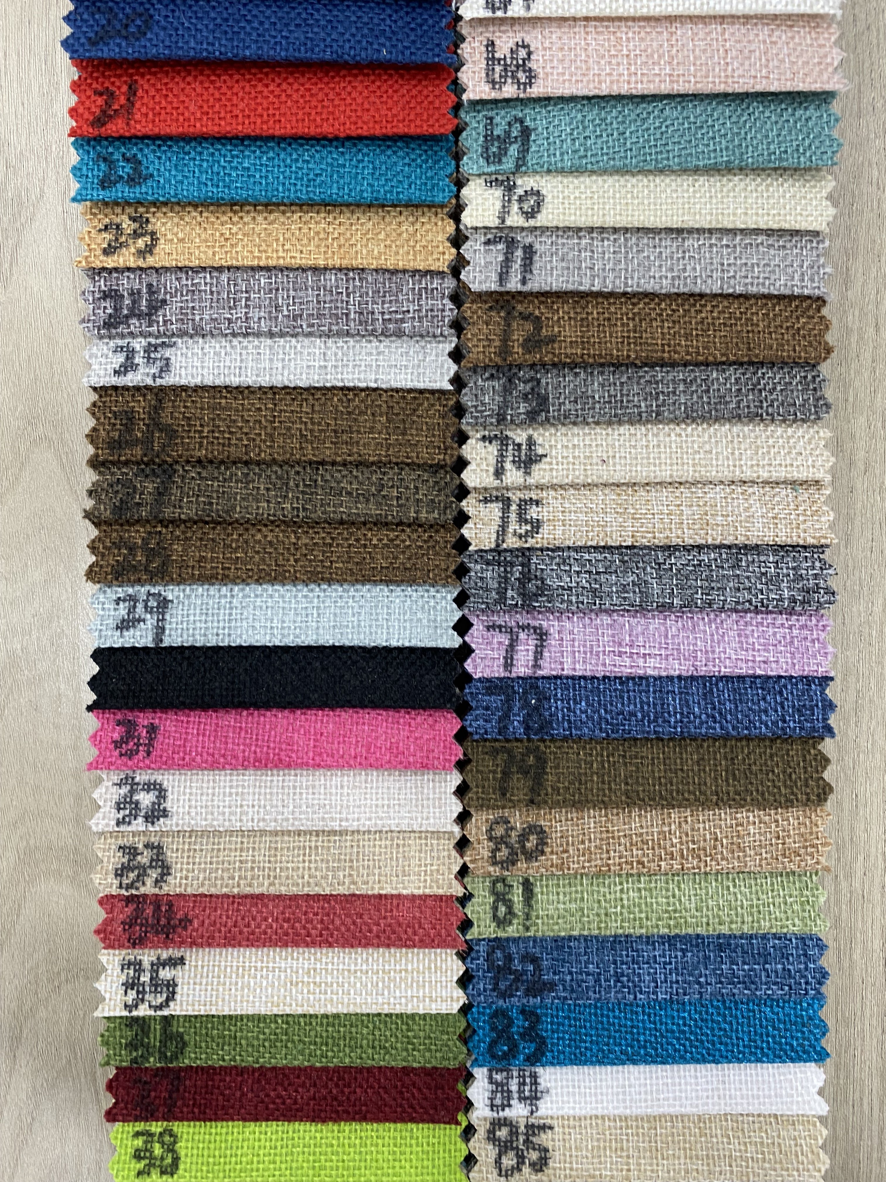 Cheaper Price hot sale linen like sofa fabric 100% polyester Upholstery fabric