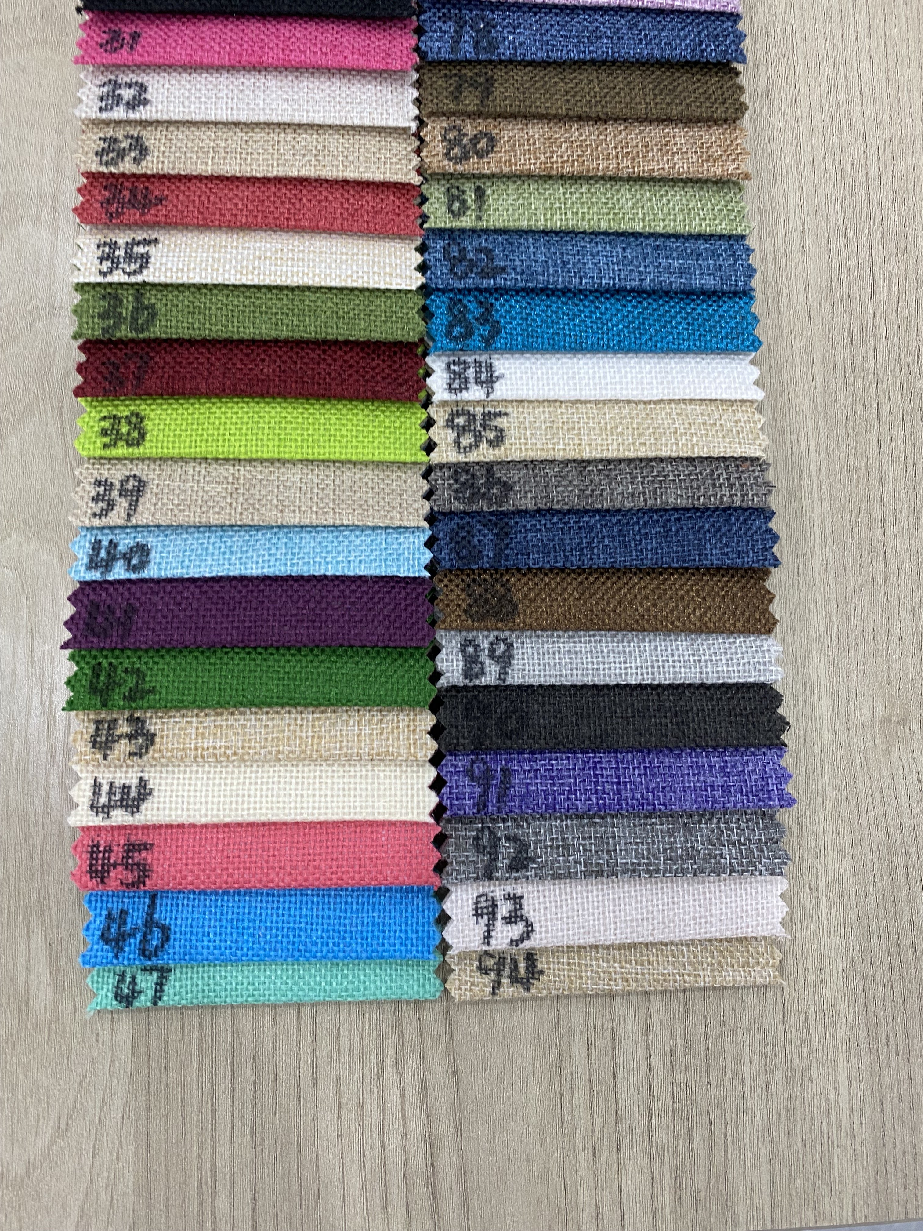 Cheaper Price hot sale linen like sofa fabric 100% polyester Upholstery fabric