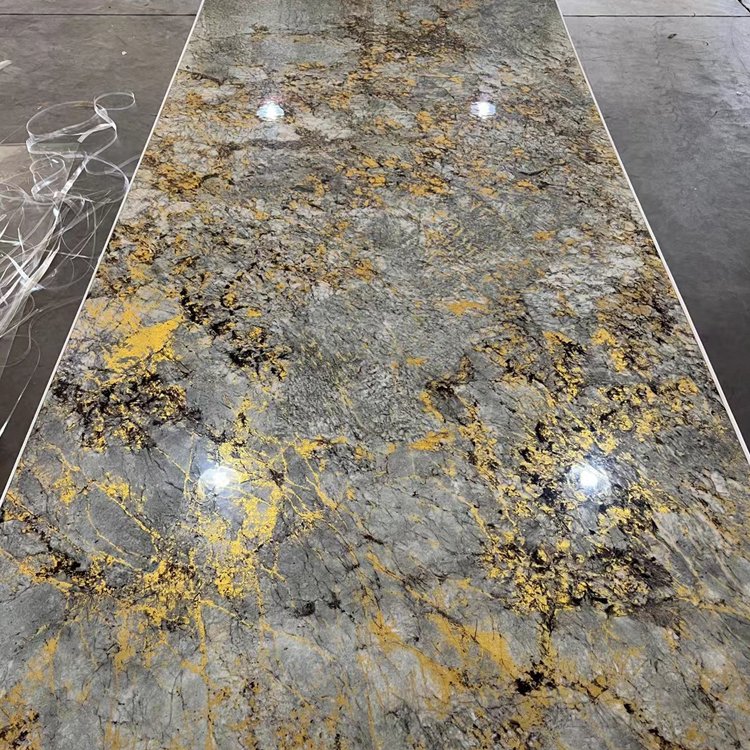 Factory Direct Bamboo Charcoal Wood Veneer Panel Decorativo Marble Wall Panel