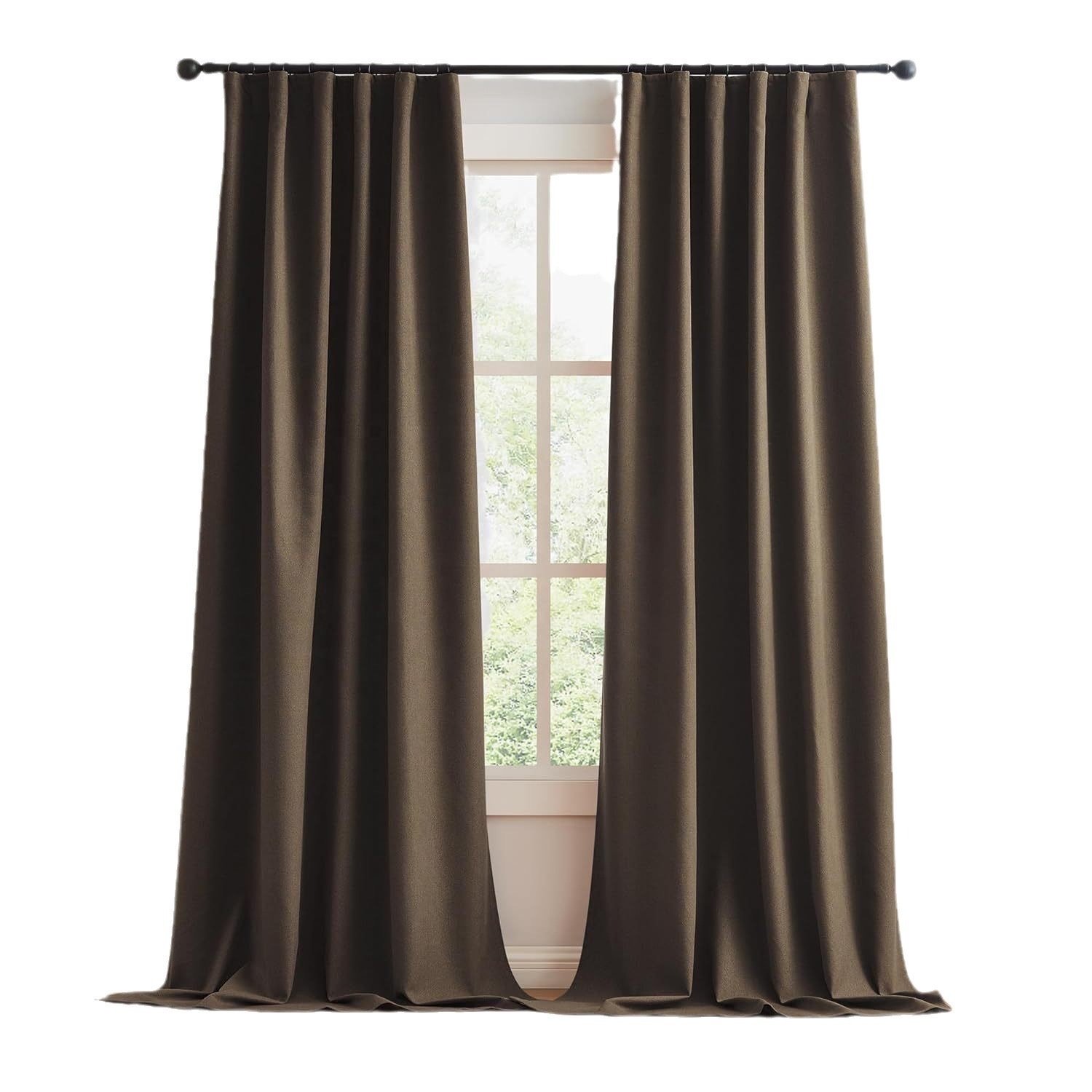 High Quality 100% Polyester Linen Blackout Curtain Fabric for Home Textile Use Wholesale Available