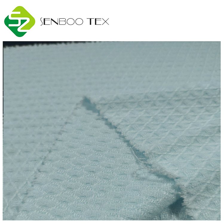 Luxury Eco-Friendly 100% Organic Bamboo Waffle Fabric Breathable Stretchable Comfortable Home Textiles Bedding Sleepwear Design