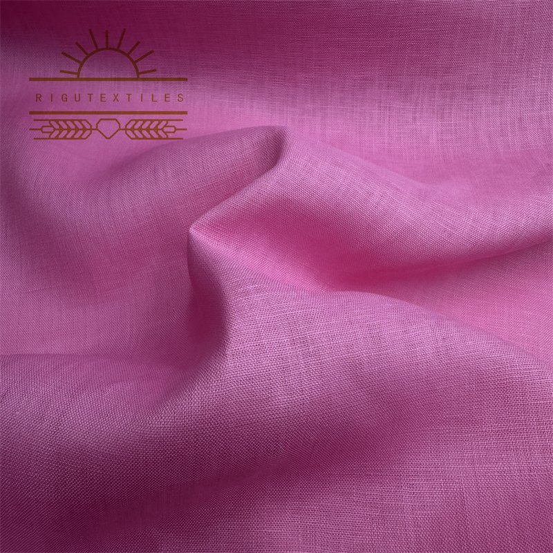 RIGU Textiles Natural 100% Linen Fabric For Clothes Washed 100% Linen Shirt Fabric