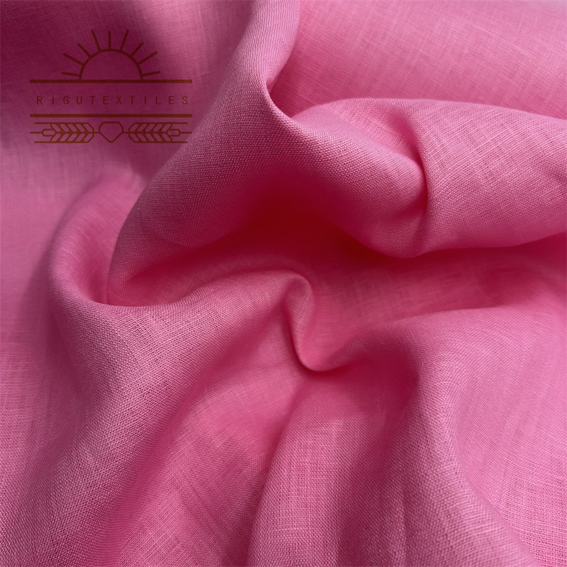 RIGU Textiles Natural 100% Linen Fabric For Clothes Washed 100% Linen Shirt Fabric