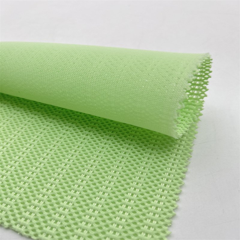 Jinjiang 3D Air Mesh Tissu 490 Gsm 55" 100% Polyester 3D Air Mesh Fabric Shoes Upper Shoes Back Counter Material