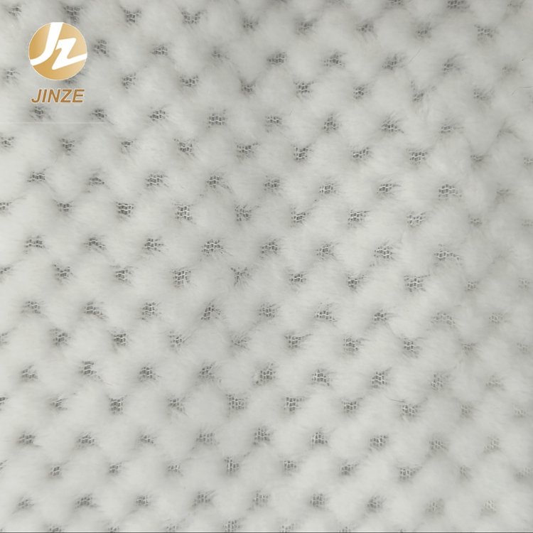 JZ Sherpa Jacquard Fabric Textile for Clothing Manufacturer Wholesale Soft Custom Dyeing Fleece Flannel Fabric Plain Polyester