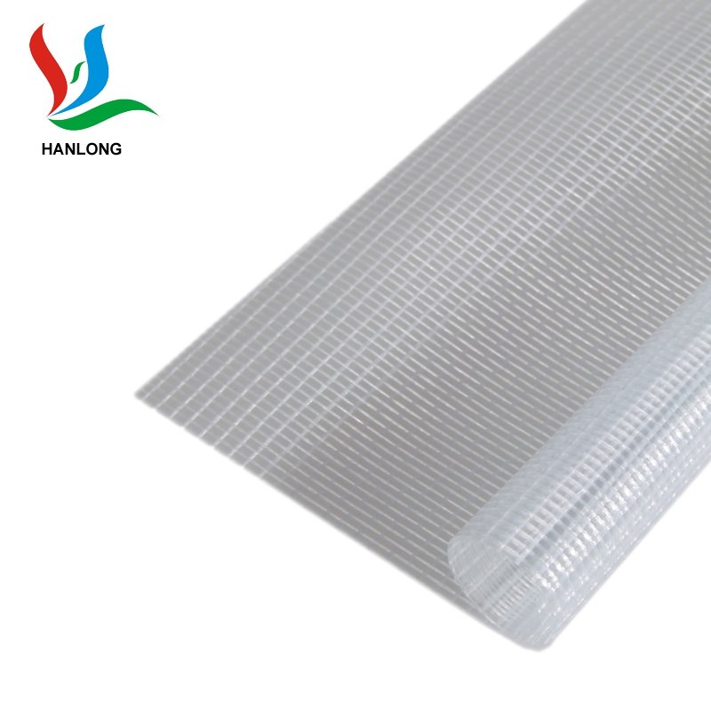 PVC laminated polyester mesh transparent fabric tarpaulin sheets